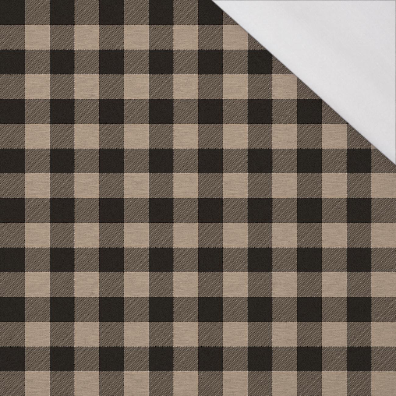CHECK VICHY - MELANGE BEIGE - Nylon fabric PUMI