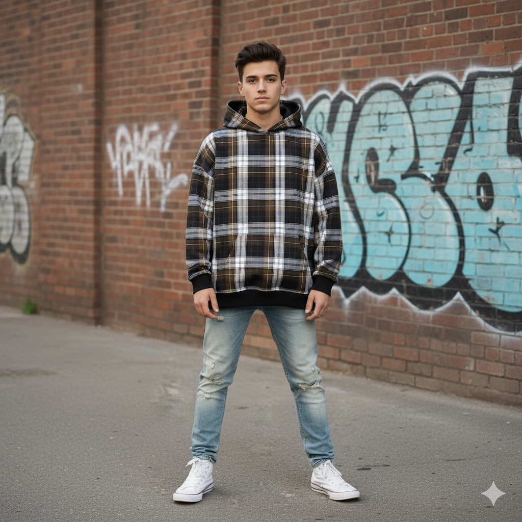 CHECK PAT. 18 - brushed knitwear with elastane ITY