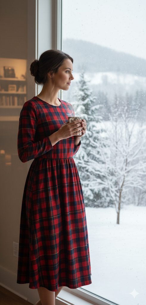 CHECK PAT. 24 - brushed knitwear with elastane ITY