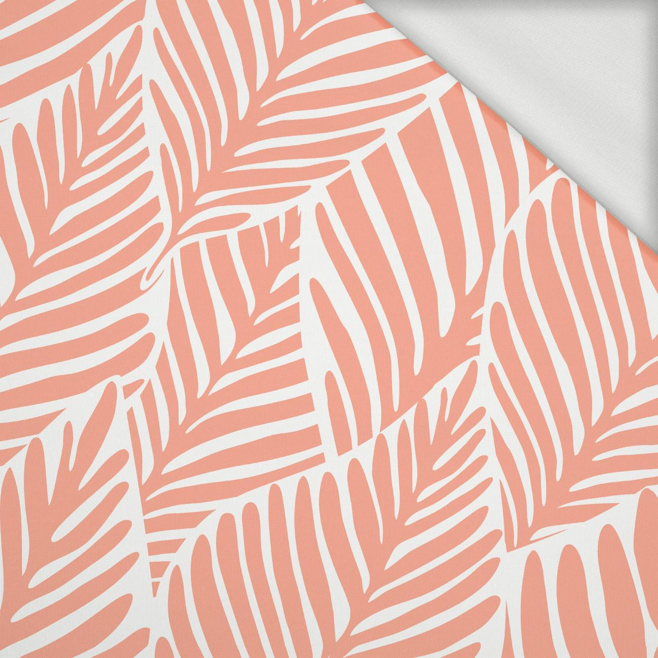 LEAVES WZ. (apricot) - Cotton muslin