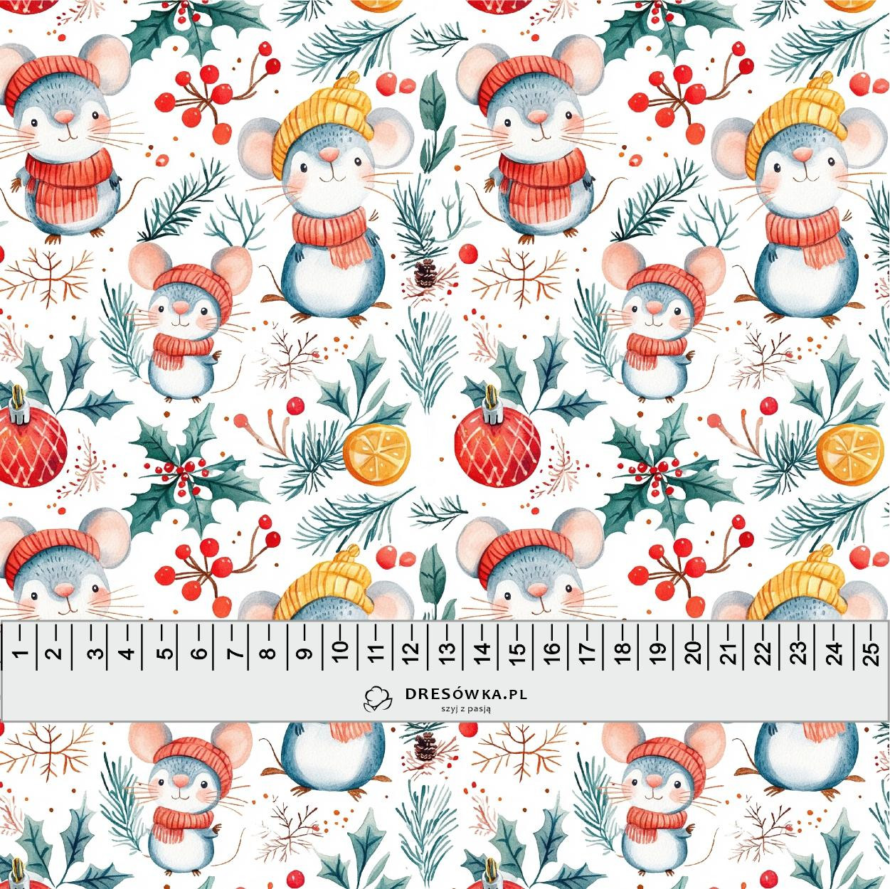 LET IS SNOW wz.2 - looped knit fabric