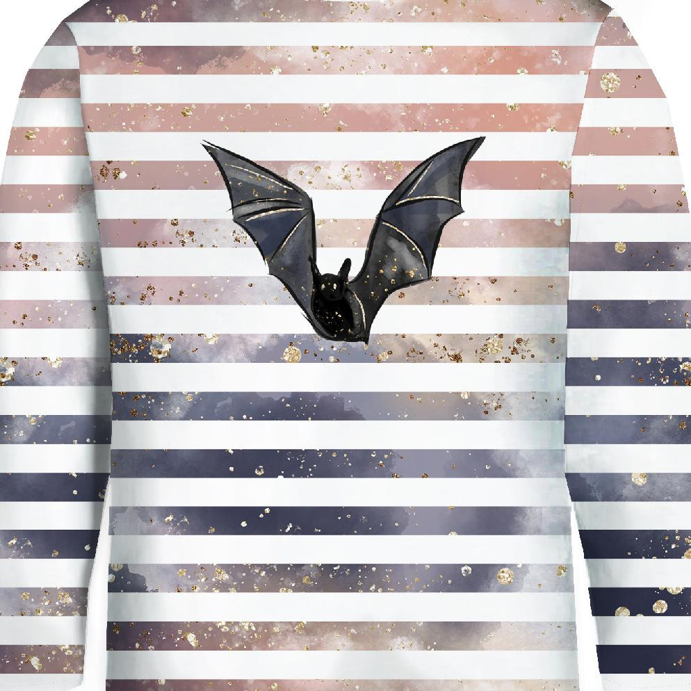 Longsleeve - BAT / STRIPES (ENCHANTED NIGHT) - single jersey