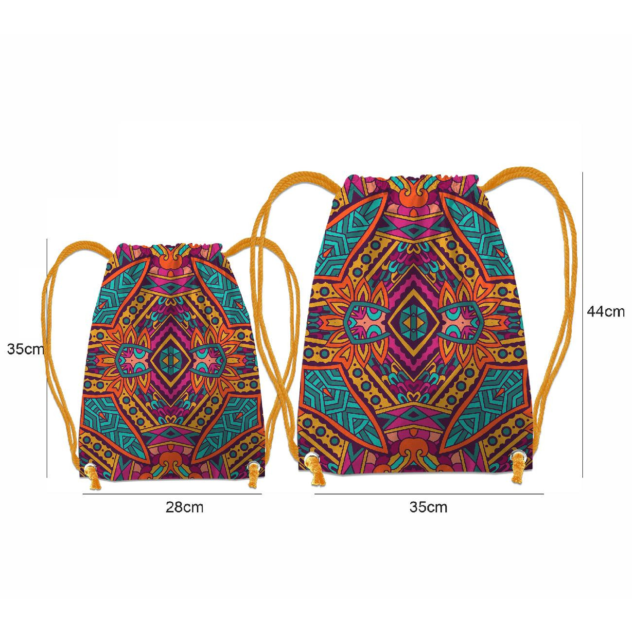 GYM BAG - COLORFUL MANDALA pat. 1 - sewing set