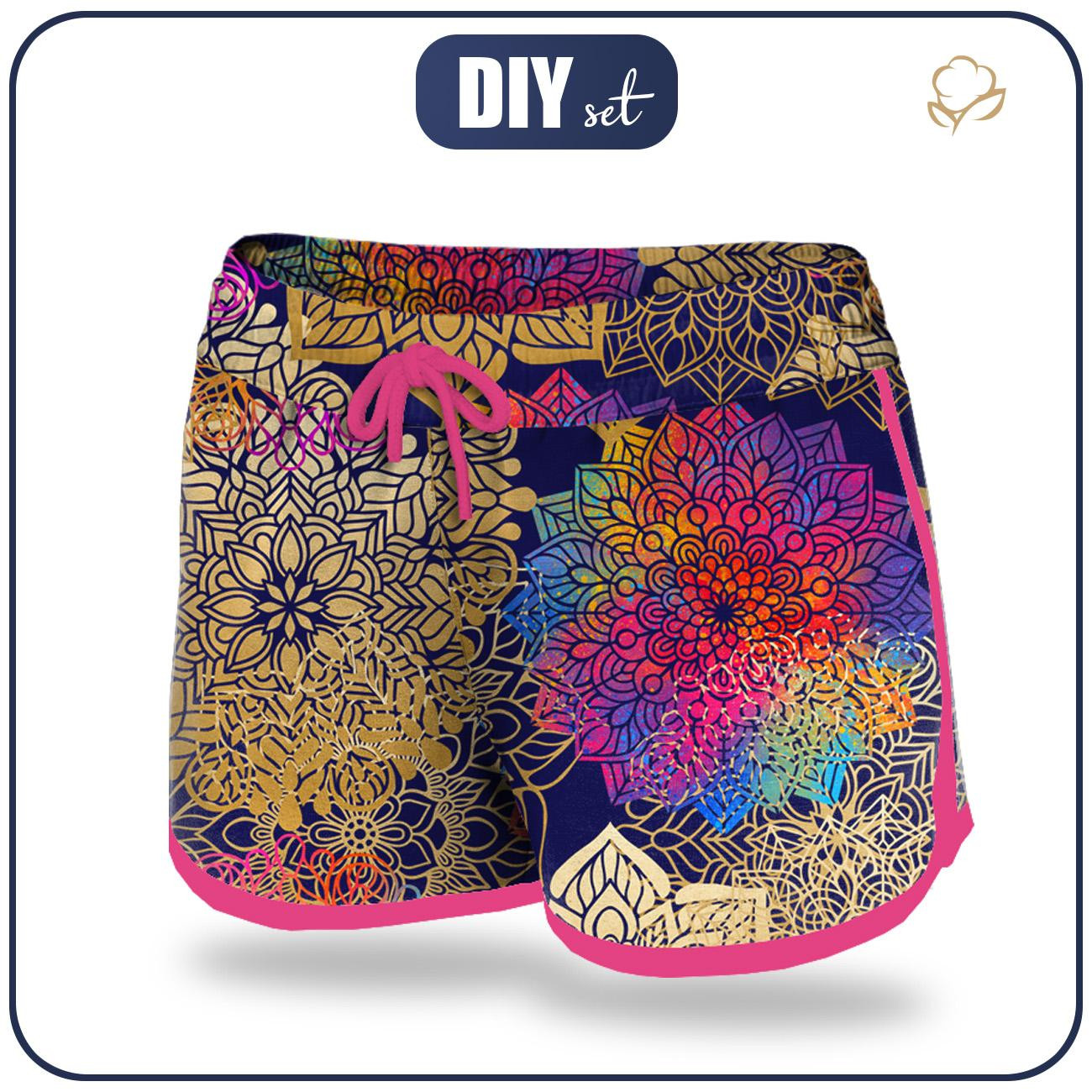 Women’s boardshorts - MANDALA pat. 2 - sewing set