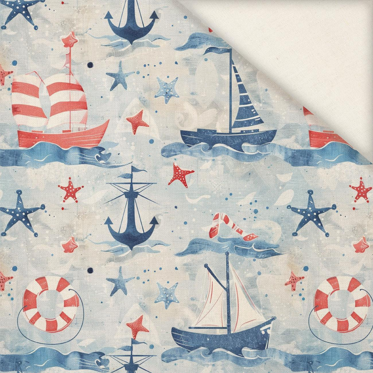 MARINE pat. 3 - Linen 100%