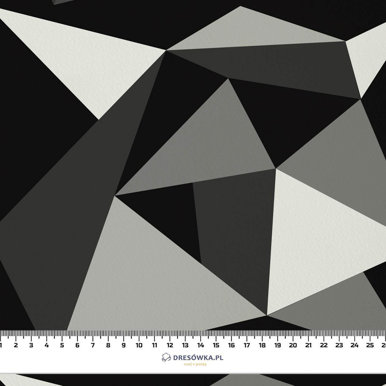 ICE PAT. 2 / black - white - Cotton woven fabric