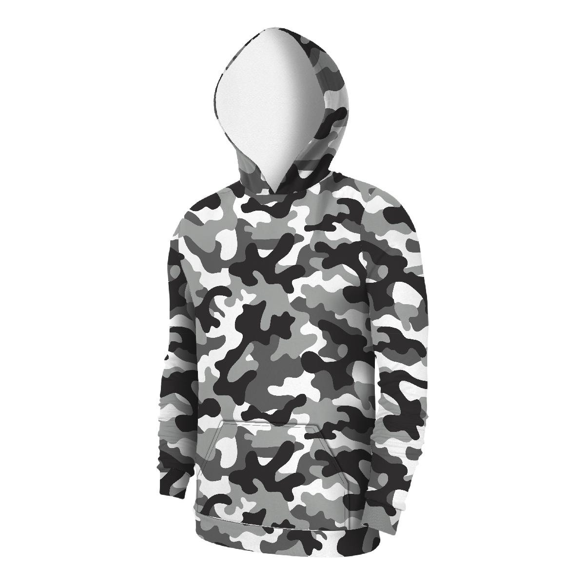 MEN’S HOODIE (COLORADO) - CAMOUFLAGE GREY - sewing set