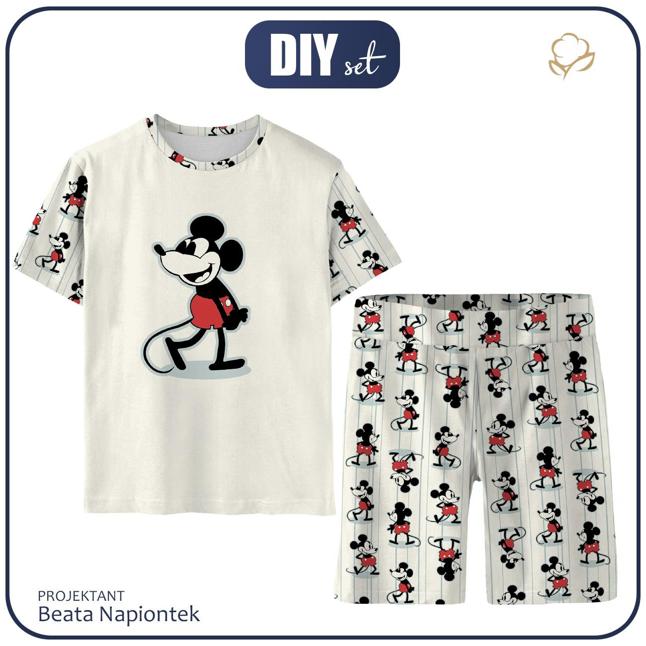 CHILDREN'S PAJAMAS "ADA" - MOUSE WZ. 2  - sewing set