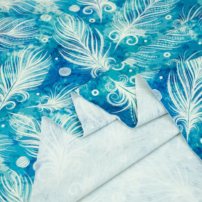 BLUE FEATHERS - Viskose-Jersey WE210