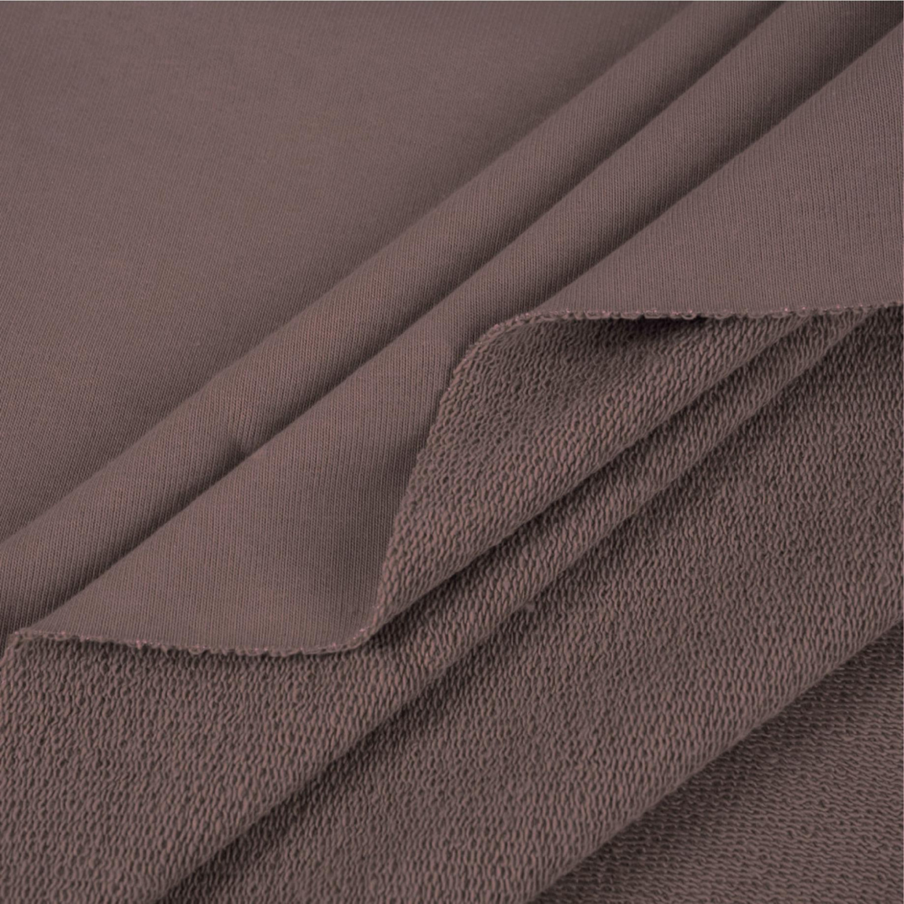 P-02 COFFEE - thick looped knit 290g