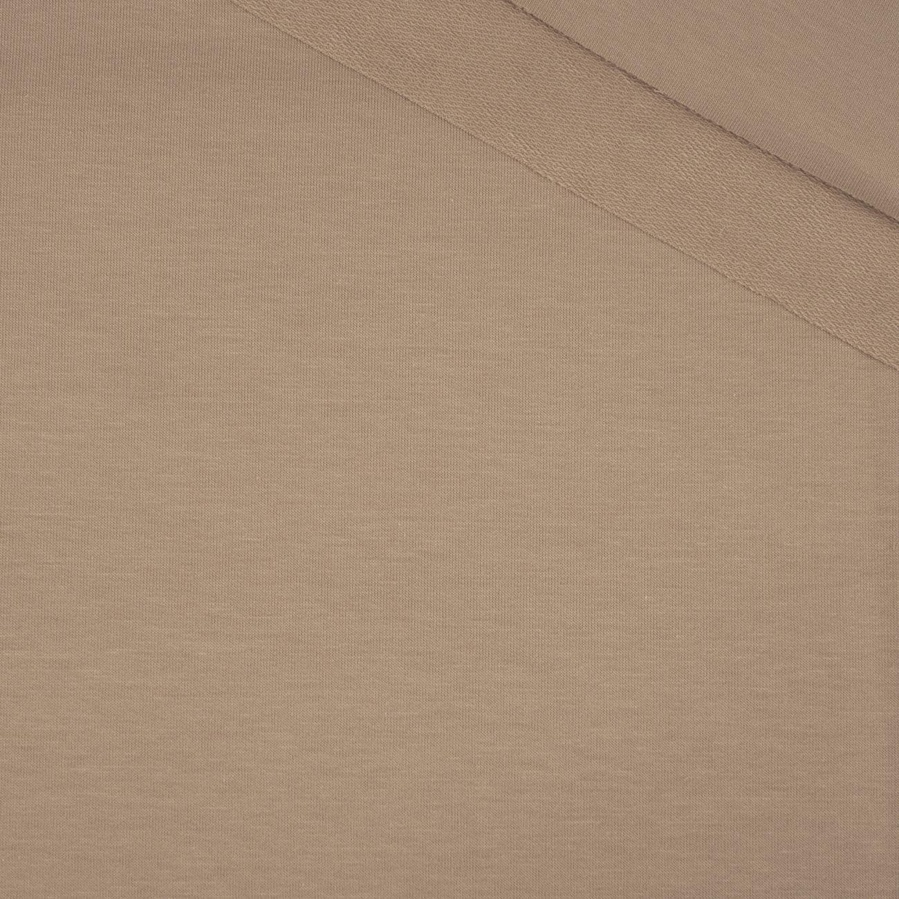 D-142 CAPPUCCINO - looped knitwear with elastan 