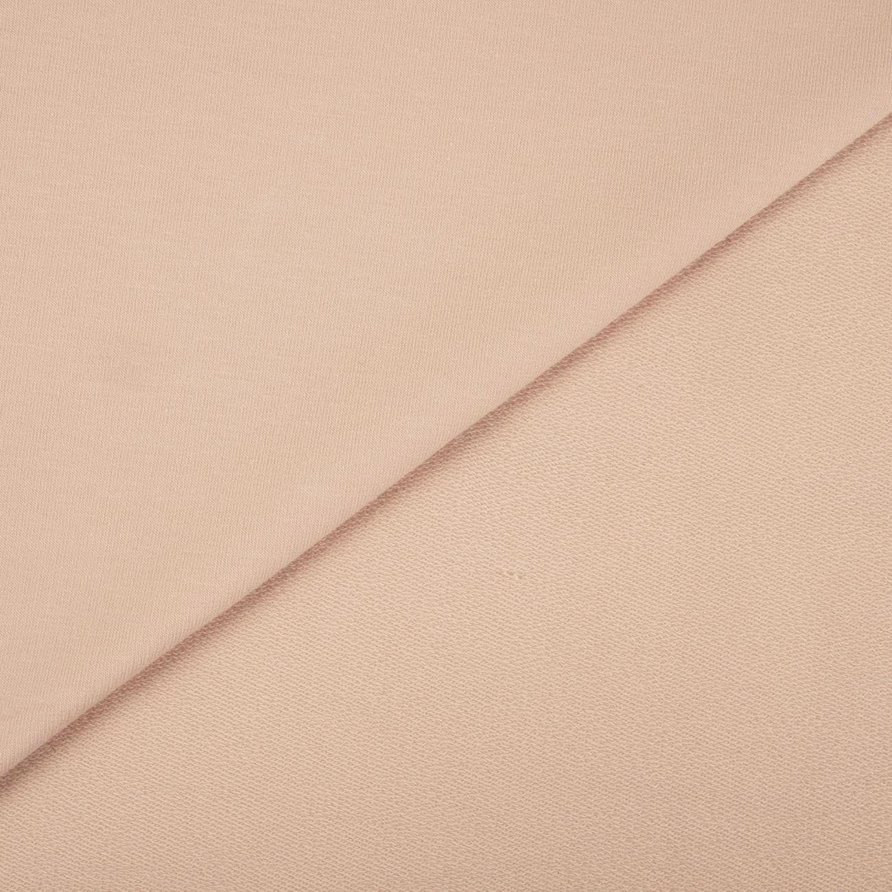 D-54 MUTED PINK - looped knitwear with elastan 