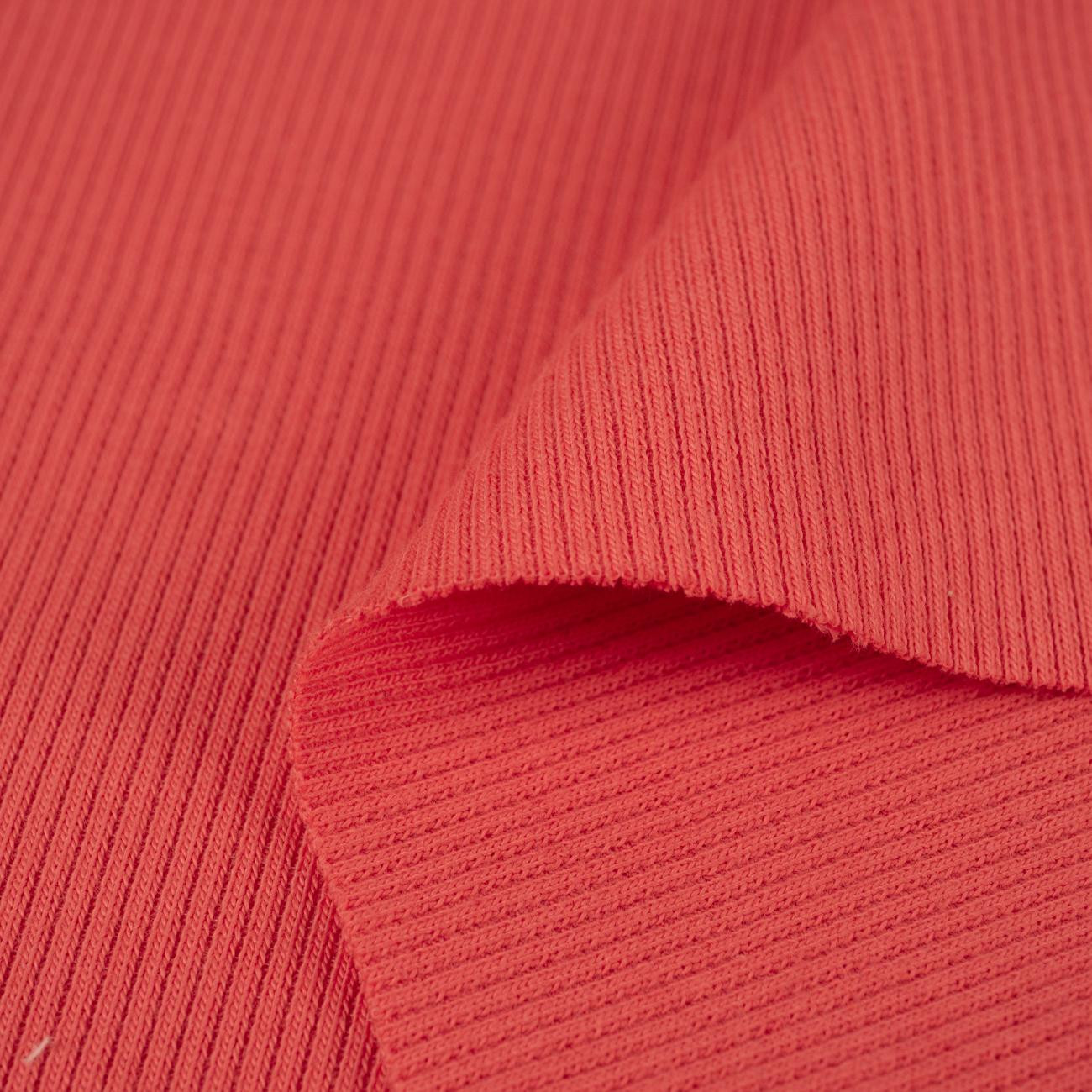 D-169 CORAL - Ribbed knit fabric