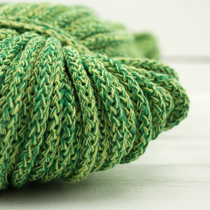 Strings cotton 5mm - melange green