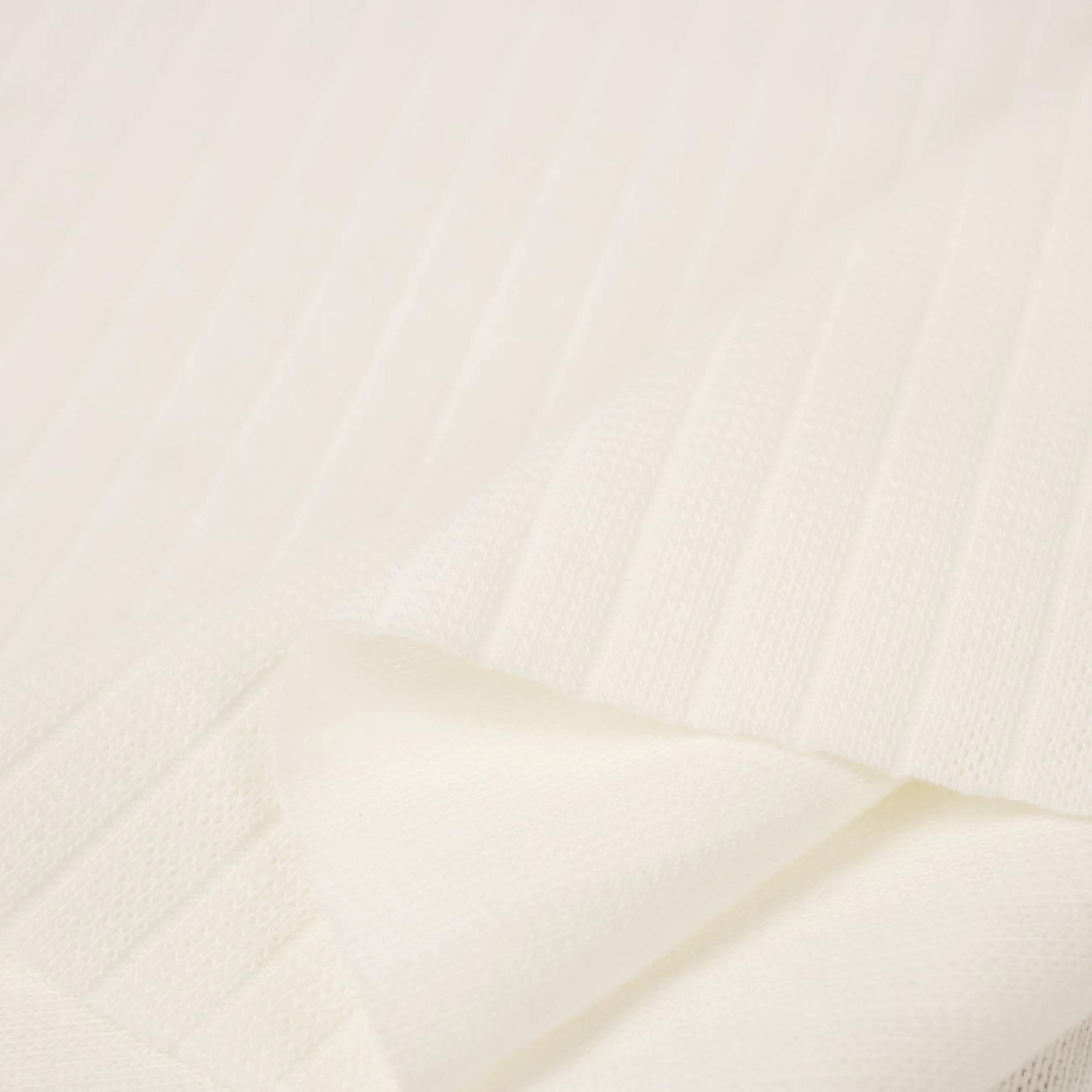 Thin ribbed knit - Cloud Dancer/ ECRU (D-02) 