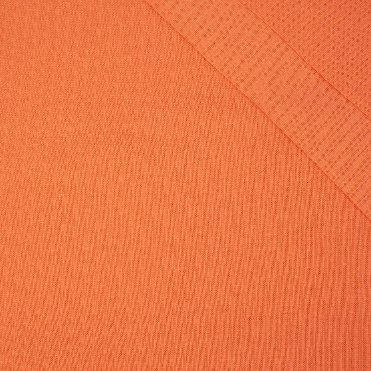 ORANGE -Thin ribbed knit