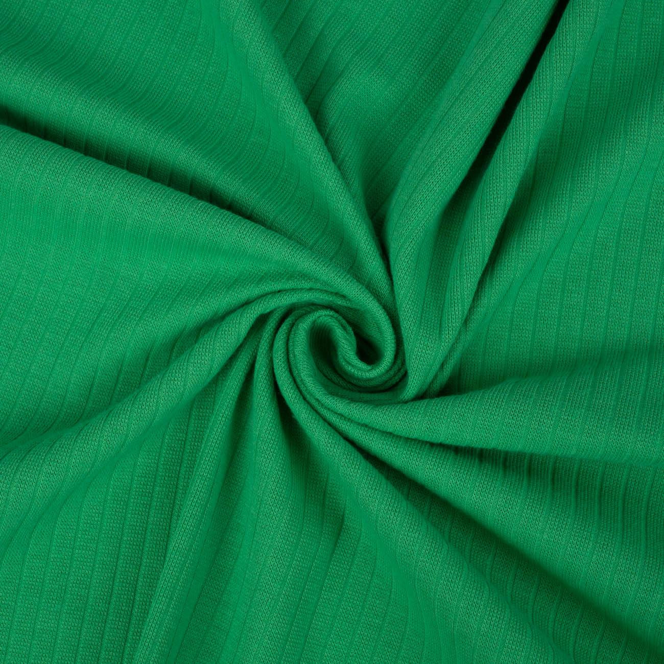 GREEN - Thin ribbed knit