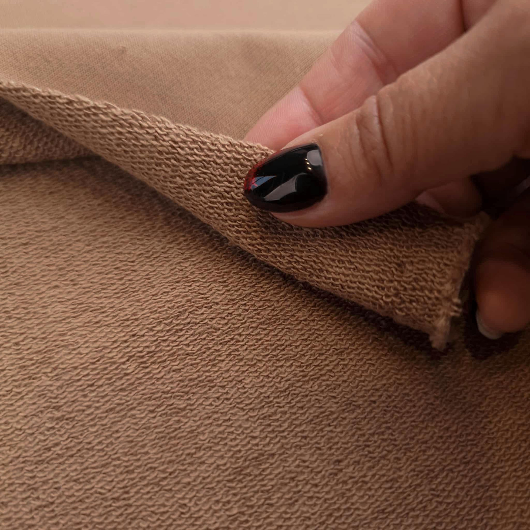 Thick looped knit (P290) - CAMEL ( D-212 ) 