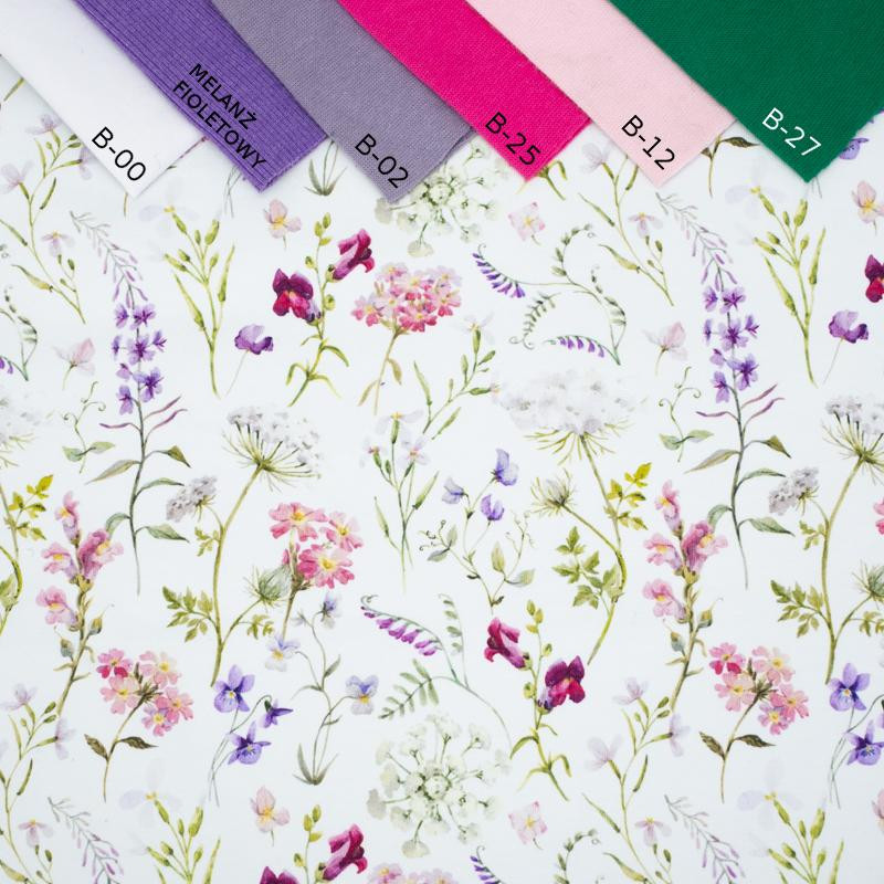 PASTEL FLOWERS - looped knit SP250