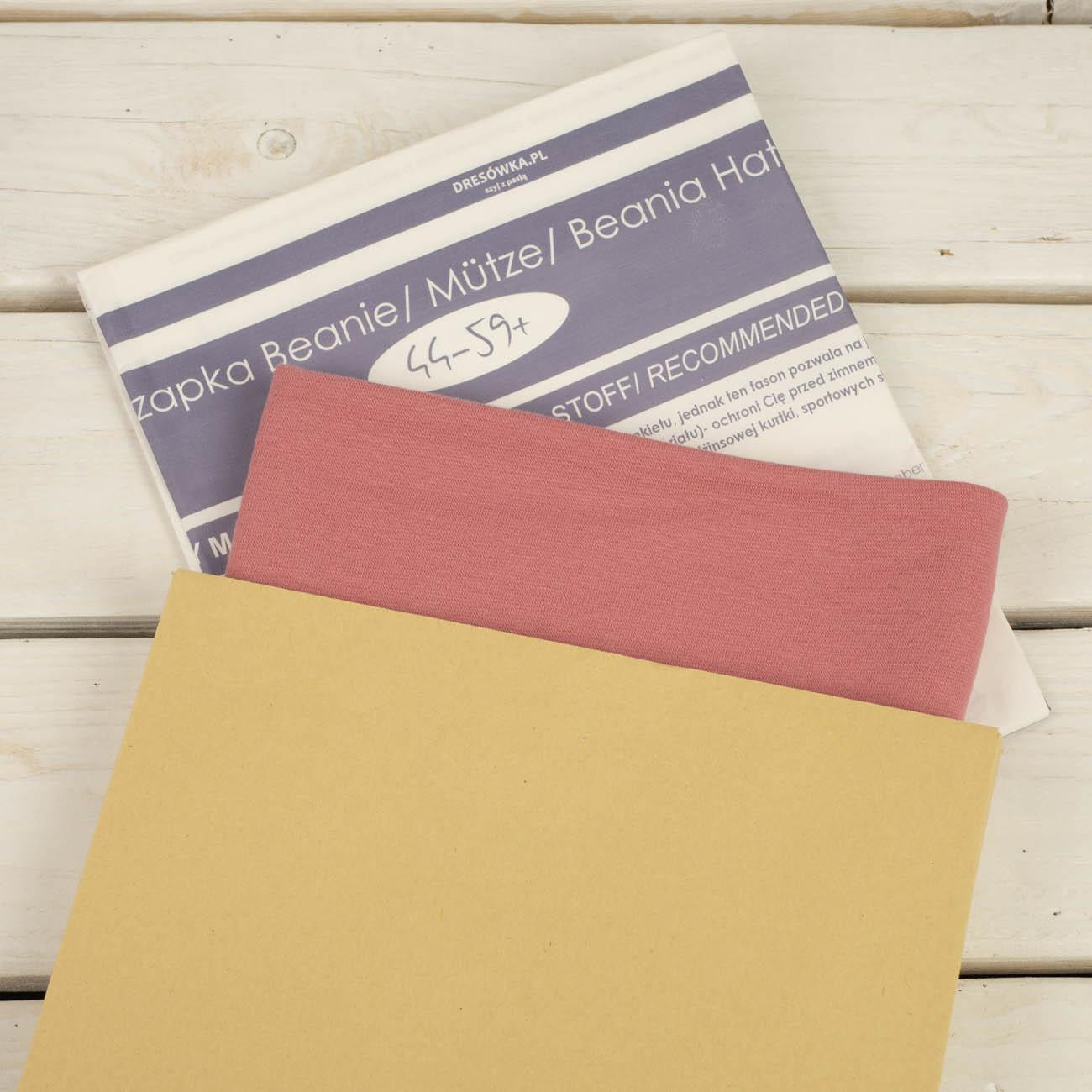 BEANIE CAP - CORAL - sewing set
