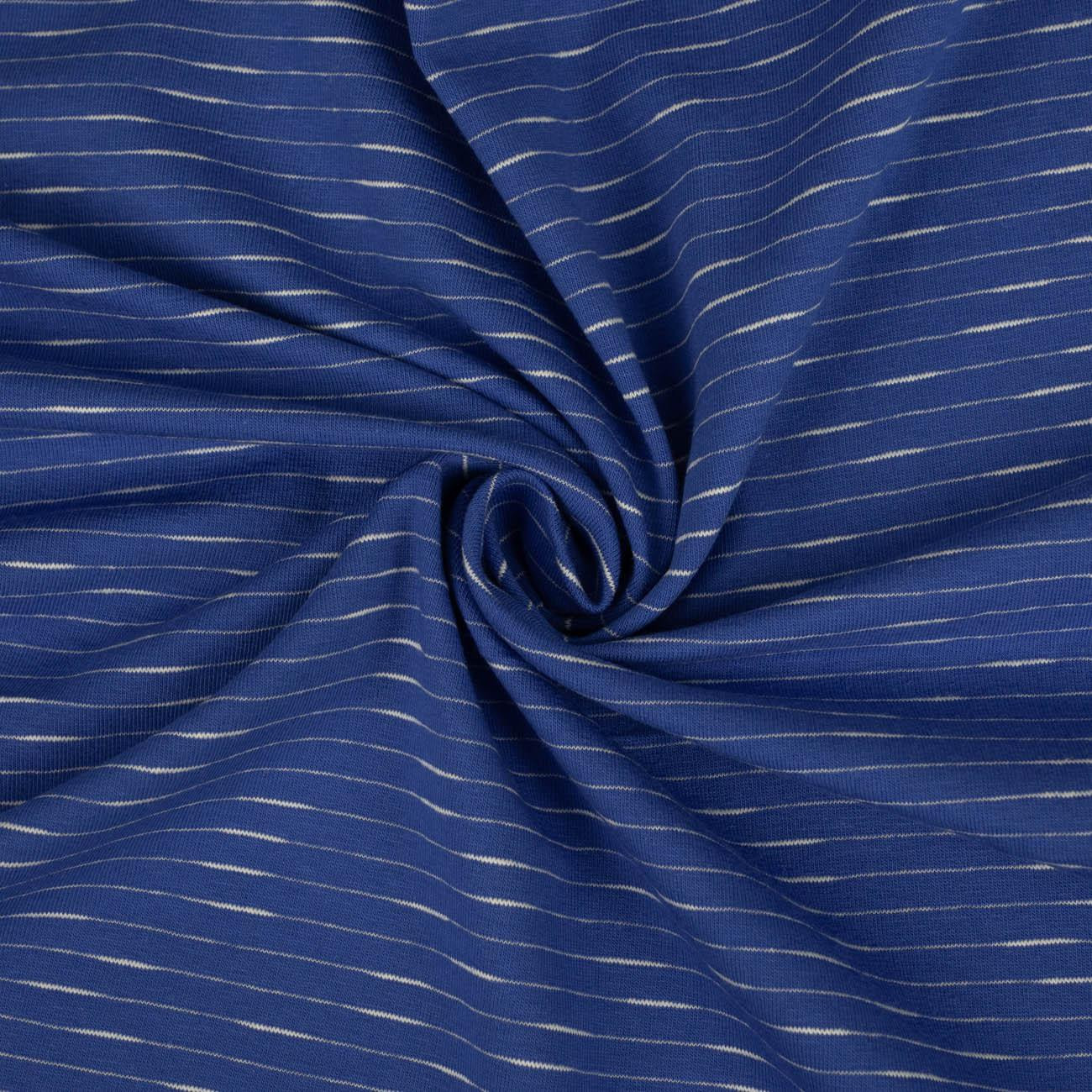 BLUE / stripes - t-shirt with elastan TE210