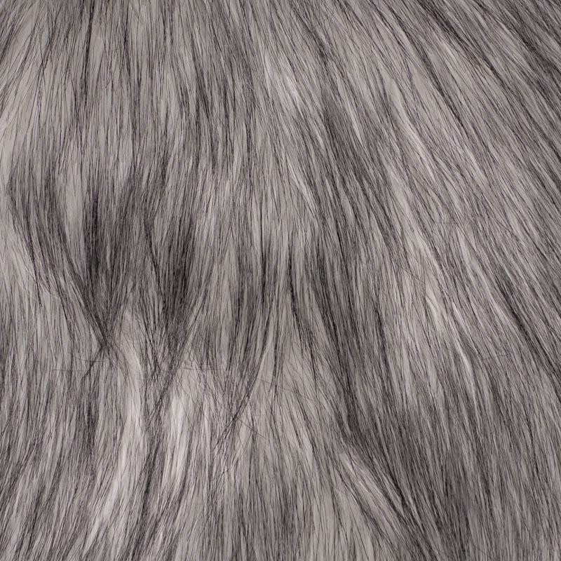48cm FAUX FUR - melange grey
