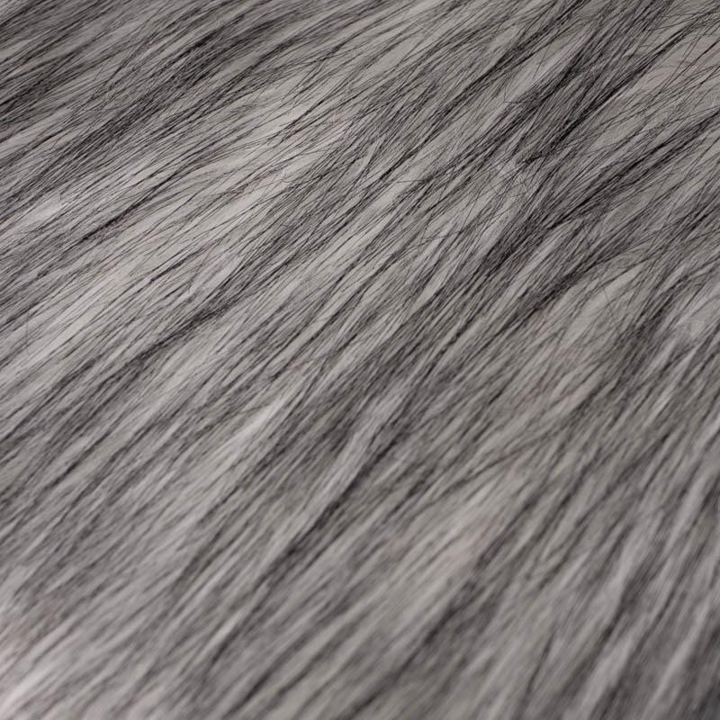 48cm FAUX FUR - melange grey