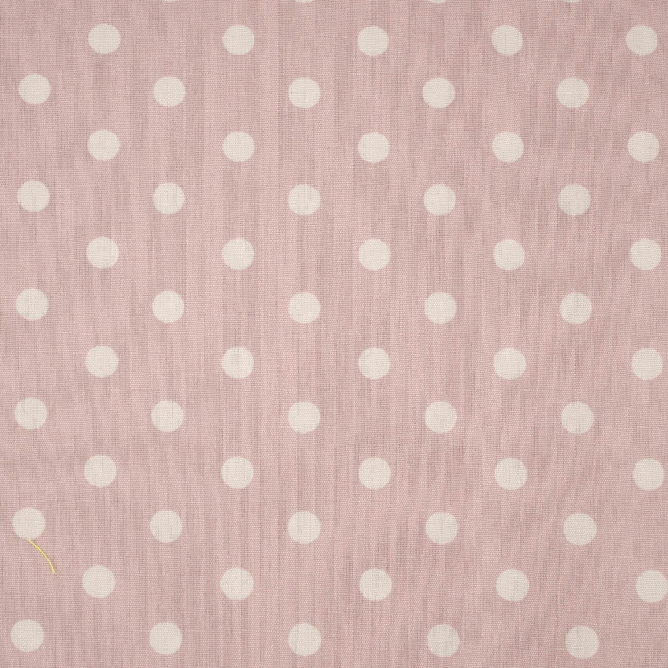 WHITE PEAS / DIRTY PINK - Cotton woven fabric