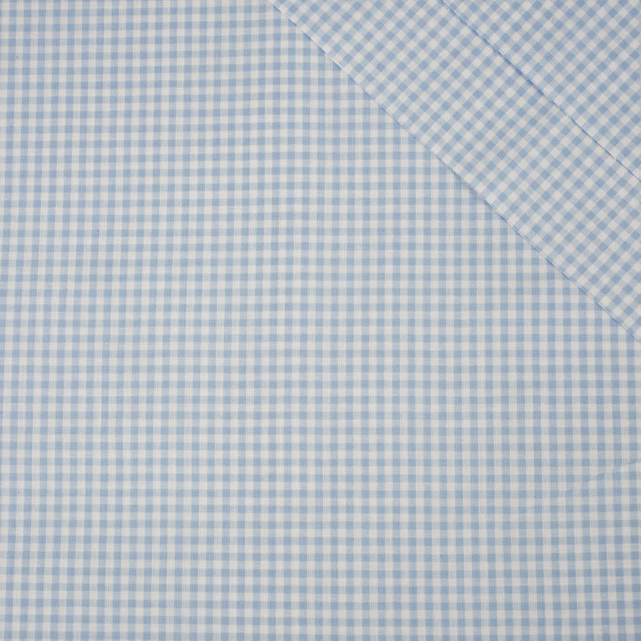 WHITE DOTS / light blue - Cotton woven fabric