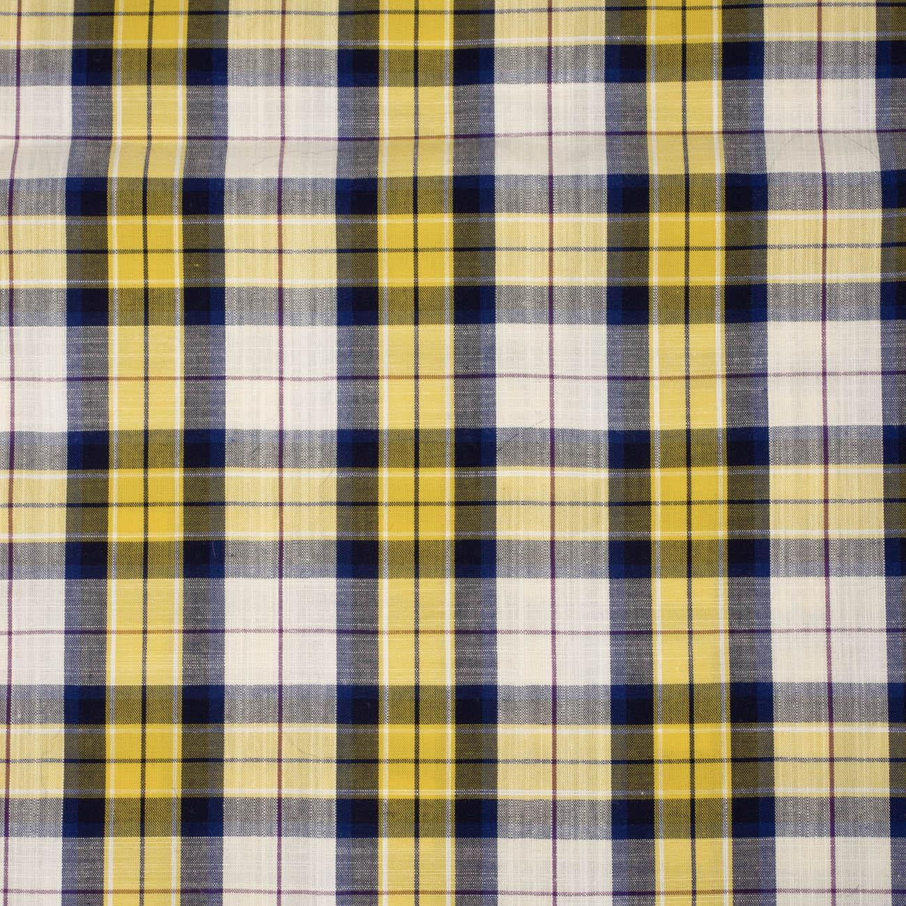 COLORFUL CHECK - Cotton woven fabric