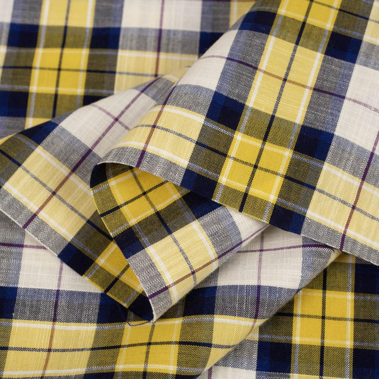 COLORFUL CHECK - Cotton woven fabric