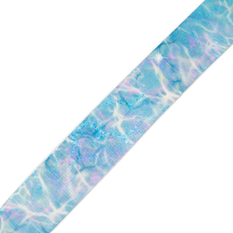 Woven printed elastic band - RAINBOW OCEAN pat. 2 / Choice of sizes