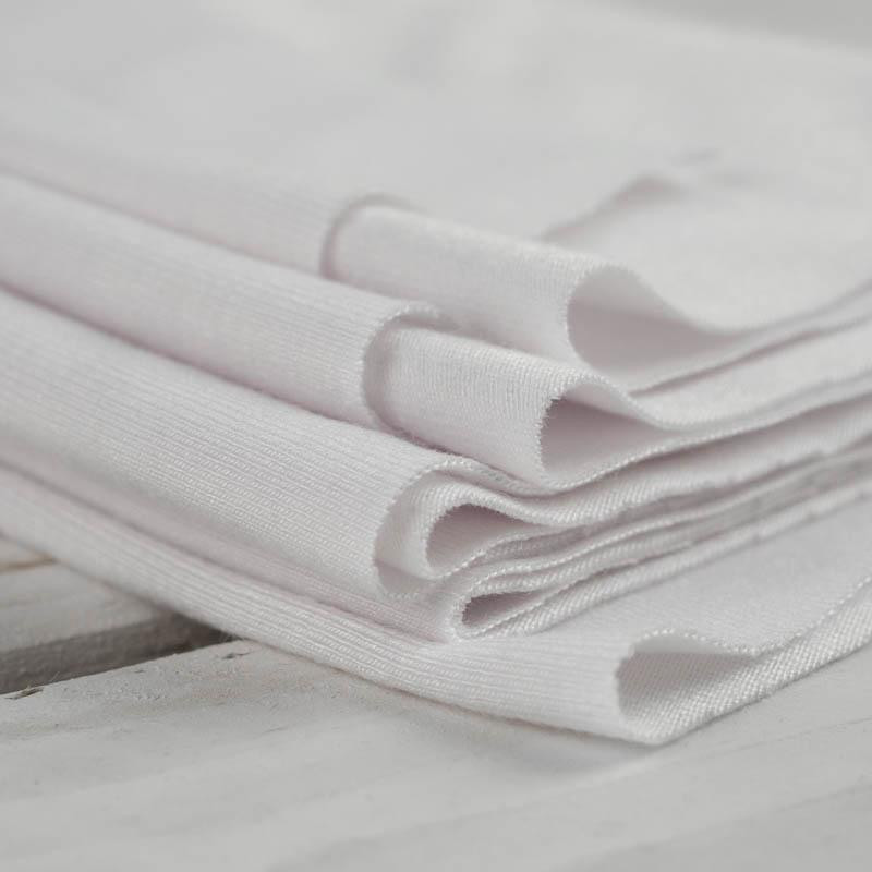 White - Bamboo Single Jersey with elastan 230g