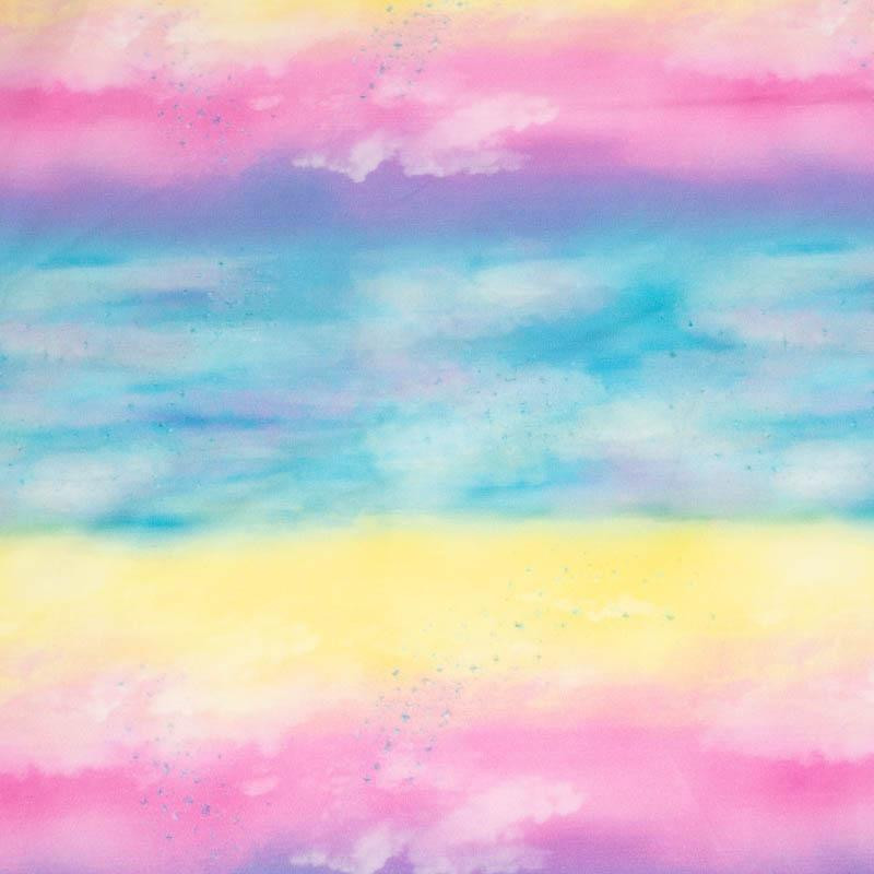 RAINBOW OCEAN pat. 1 - single jersey with elastane 