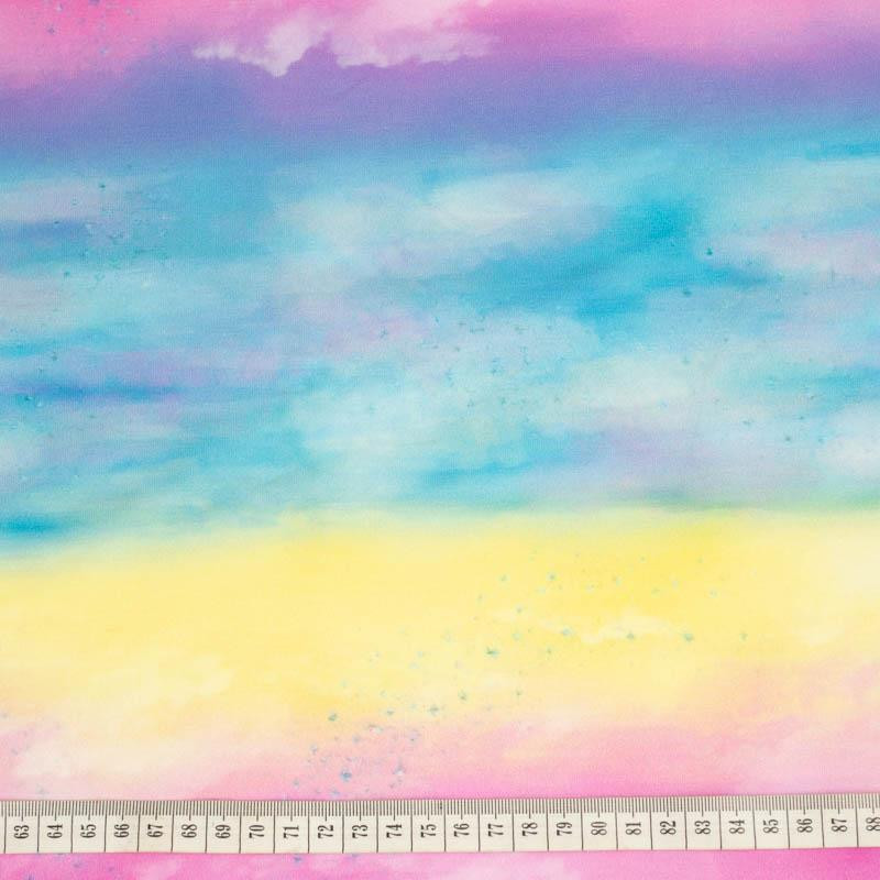 RAINBOW OCEAN pat. 1 - single jersey with elastane 