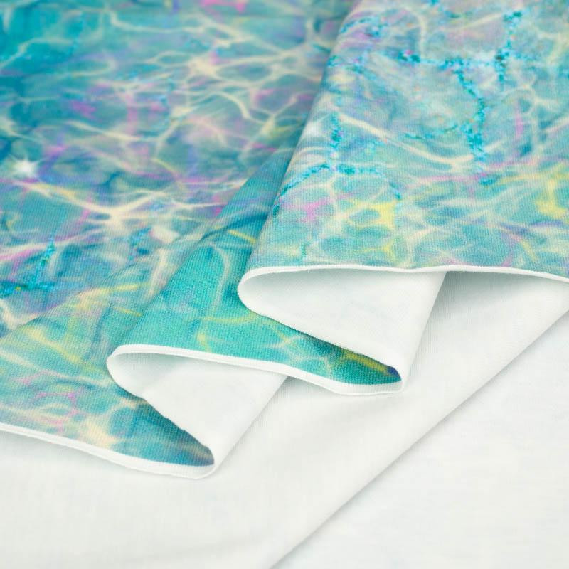 RAINBOW OCEAN pat. 2 - single jersey with elastane 