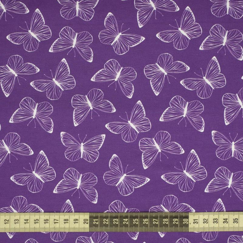 BUTTERFLIES / contour (PURPLE BUTTERFLIES)