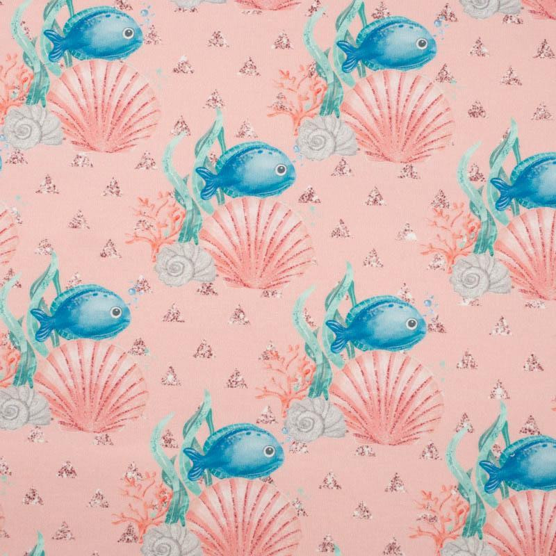 FISH AND SHELLS (MAGICAL OCEAN) / pink