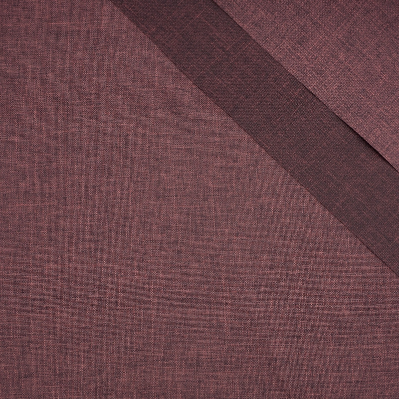 AUBERGINE - Waterproof woven fabric linen imitation