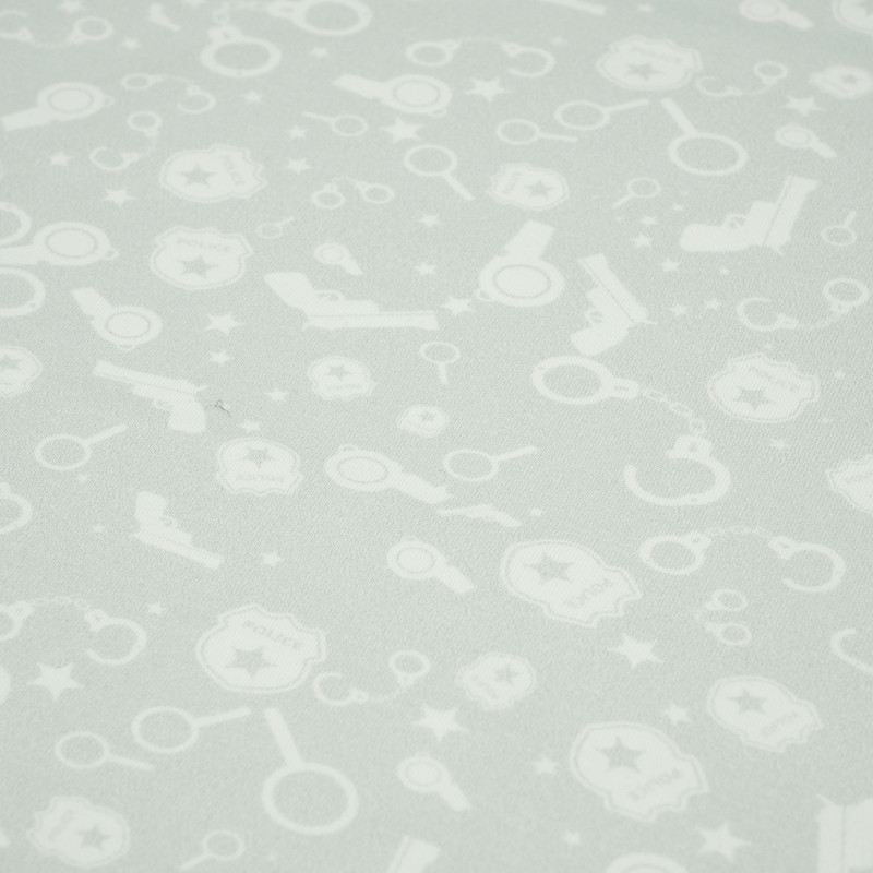 POLICE (background) / light grey - Viscose jersey WE210