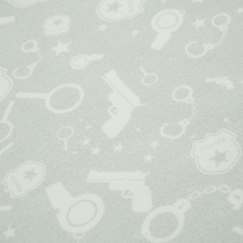 POLICE (background) / light grey - single jersey TE210
