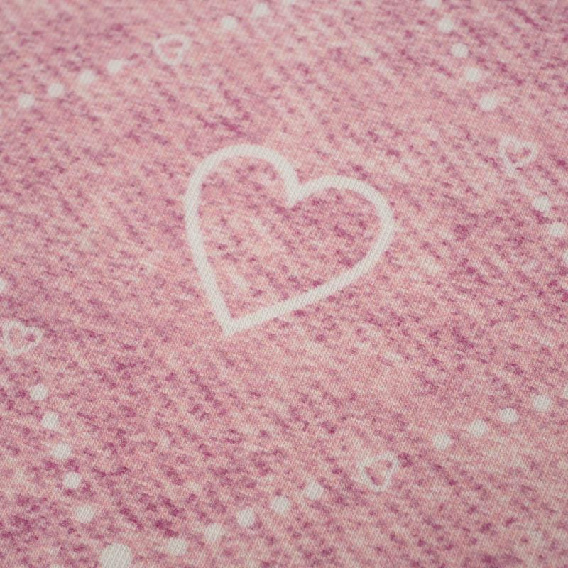 HEARTS AND RHOMBUSES / vinage look jeans (rose quartz)