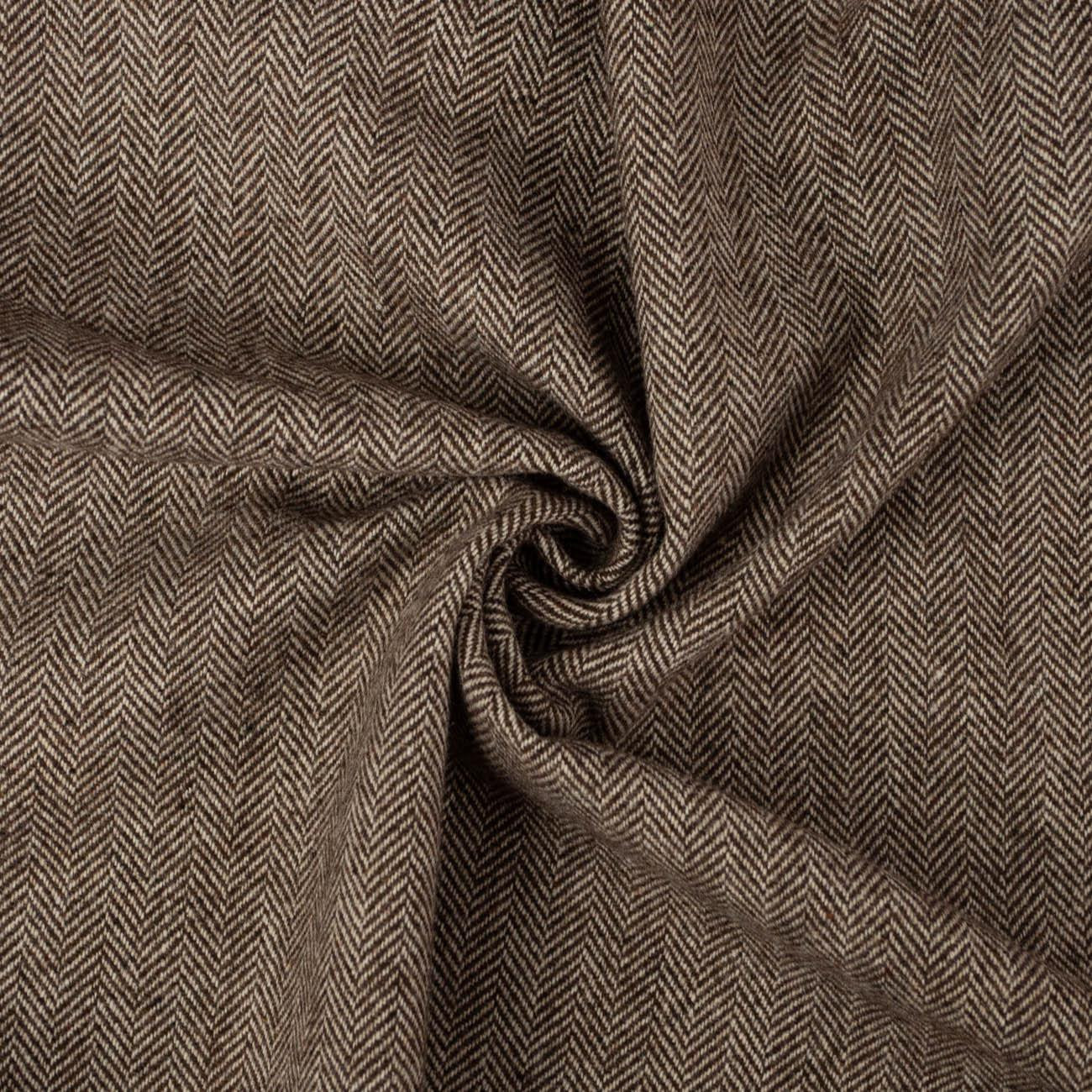 HERRINGBONE / brown - costume fabric