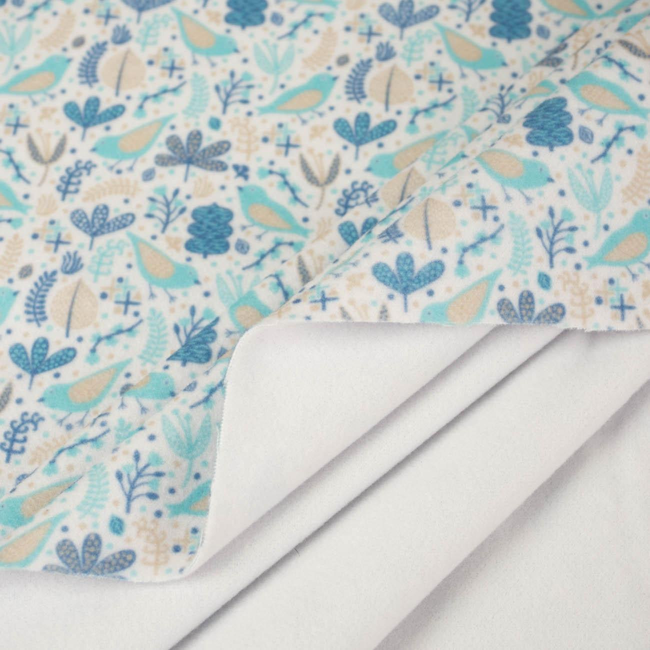 TURQUOISE BIRDS - Duffle fleece