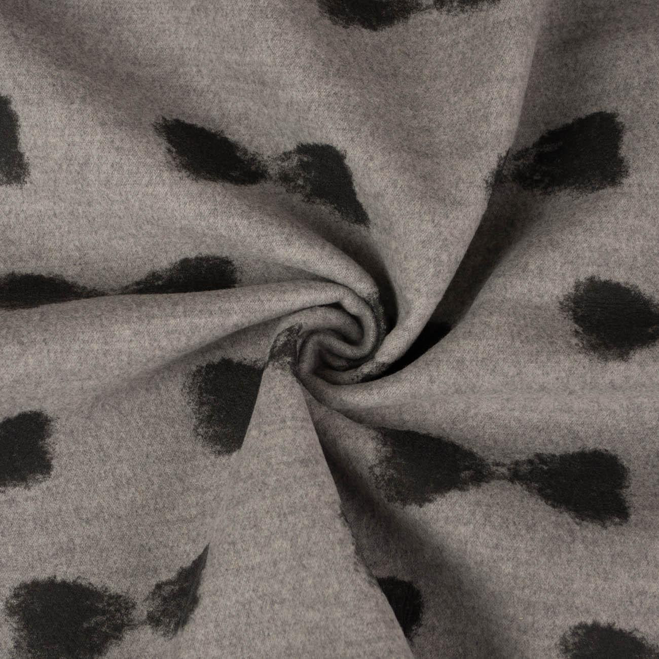 BOWS / grey - Duffle fleece