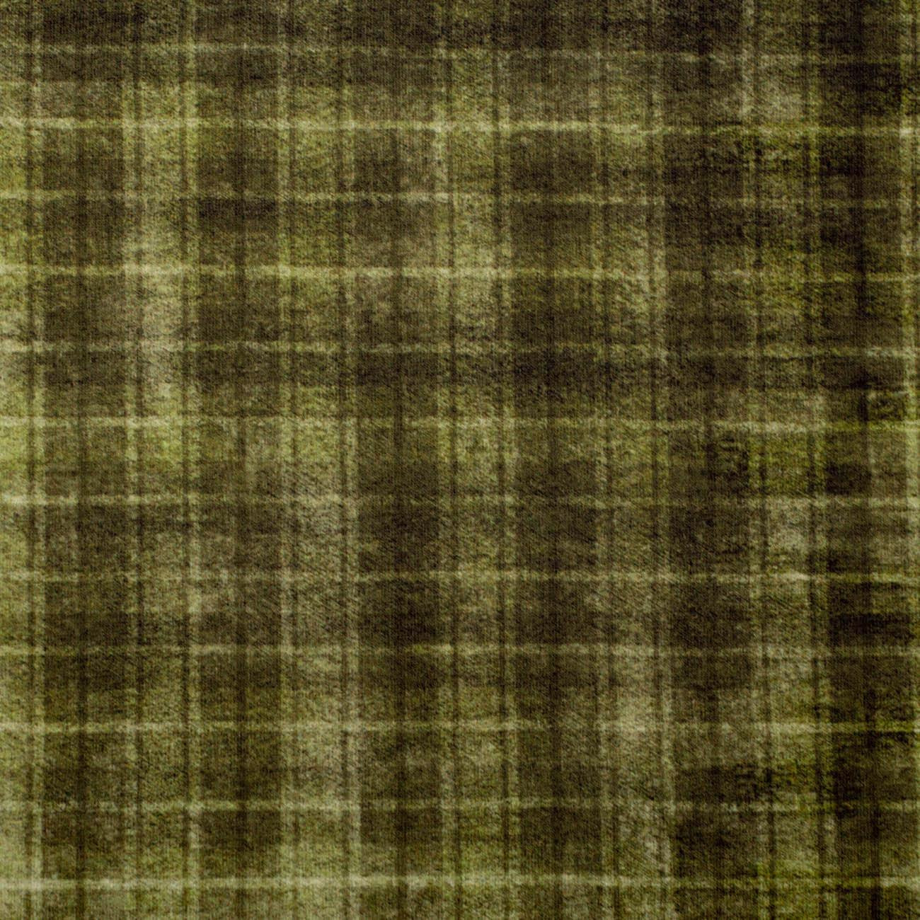 AUTUMN CHECK  / green (AUTUMN COLORS) - single jersey with elastane 