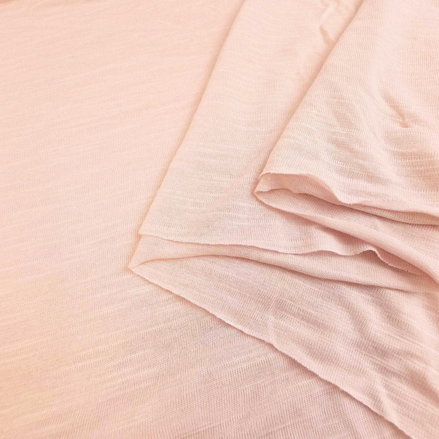 "Flame yarn" Viscose jersey - Pale pink