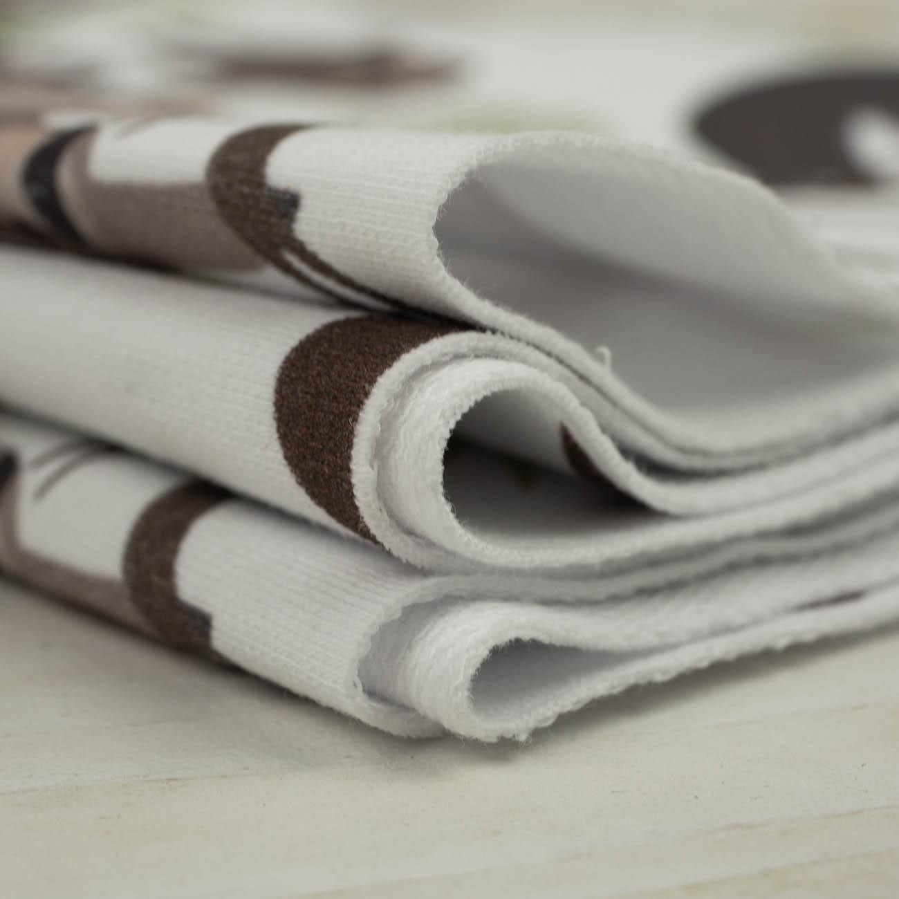 SLOTHS / mosteras (SLOTHS) / white - looped knit fabric