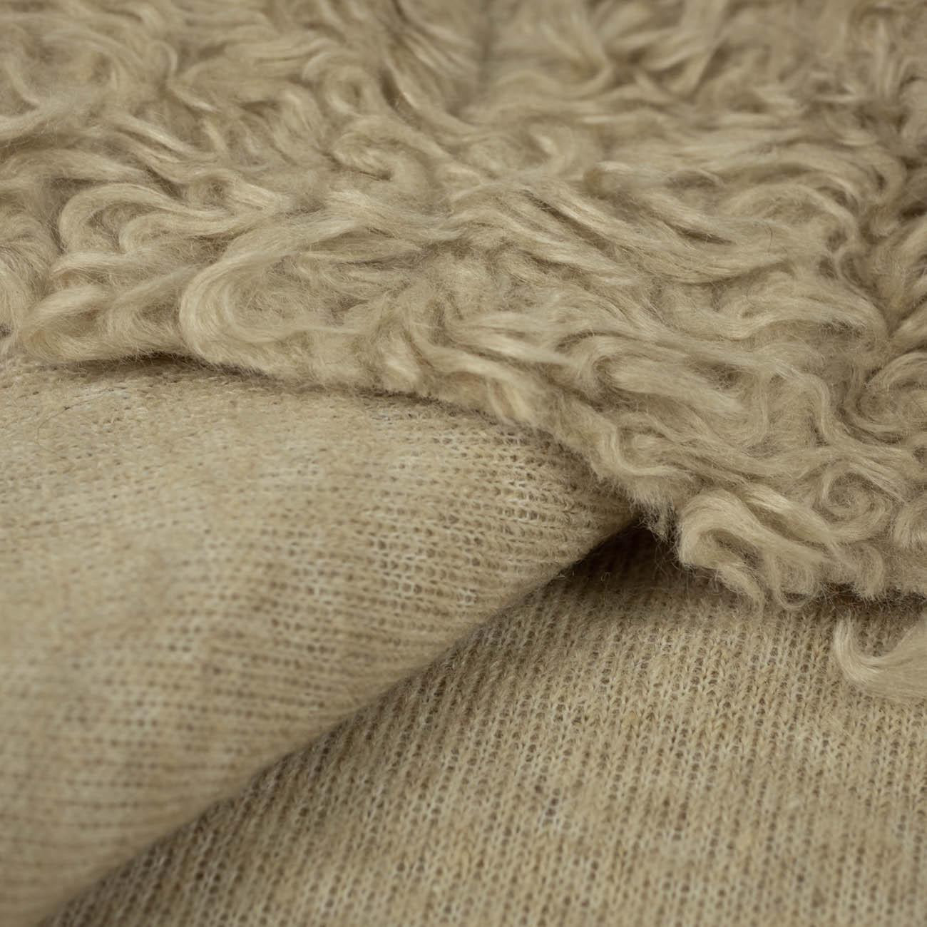 Sand - “Curly hair” - Sherpa fleece 