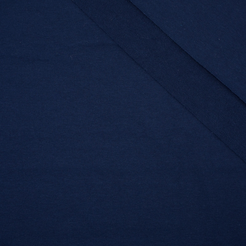 NAVY - Looped knitwear with elastane E300